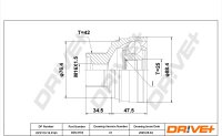 DR!VE+ DP2110.10.3163 Gelenksatz, Antriebswelle