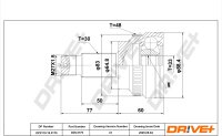 DR!VE+ DP2110.10.3170 Gelenksatz, Antriebswelle