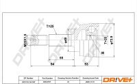 DR!VE+ DP2110.10.3187 Gelenksatz, Antriebswelle