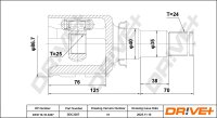 DR!VE+ DP2110.10.3207 Gelenksatz, Antriebswelle