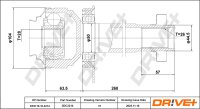 DR!VE+ DP2110.10.3214 Gelenksatz, Antriebswelle