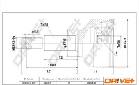 DR!VE+ DP2110.10.3217 Gelenksatz, Antriebswelle