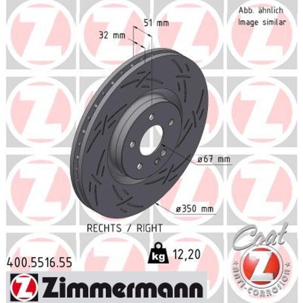 ZIMMERMANN 400.5516.55 Bremsscheibe