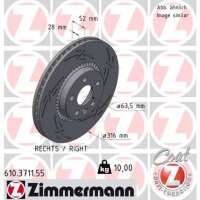 ZIMMERMANN 610.3711.55 Bremsscheibe