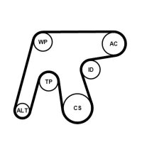 CONTINENTAL CTAM 6PK1642K3 Keilrippenriemensatz