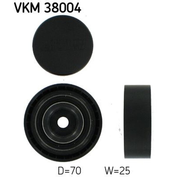SKF VKM 38004 Umlenk-/Führungsrolle, Keilrippenriemen