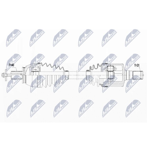 NTY NPW-FR-096 Antriebswelle