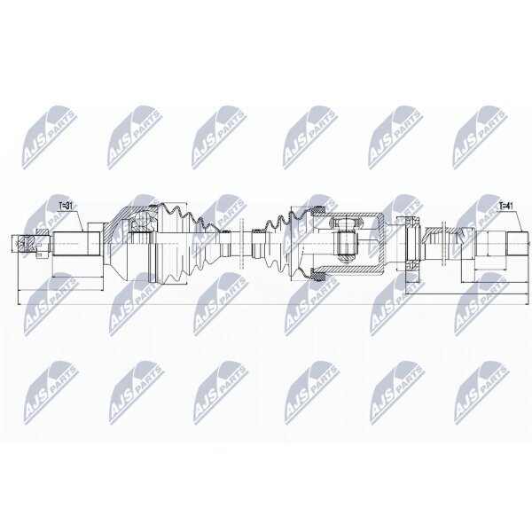 NTY NPW-FR-076 Antriebswelle