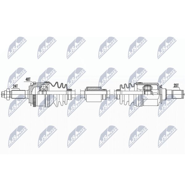 NTY NPW-HY-587 Antriebswelle