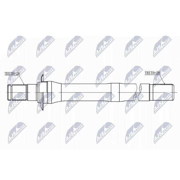 NTY NWP-HY-505 Steckwelle, Differential