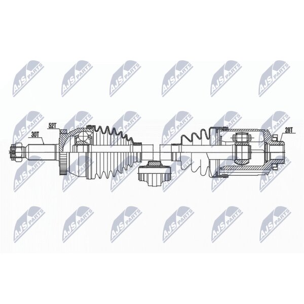 NTY NPW-HY-599 Antriebswelle