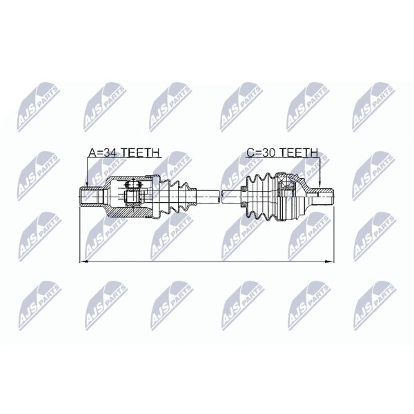 NTY NPW-ME-035 Antriebswelle