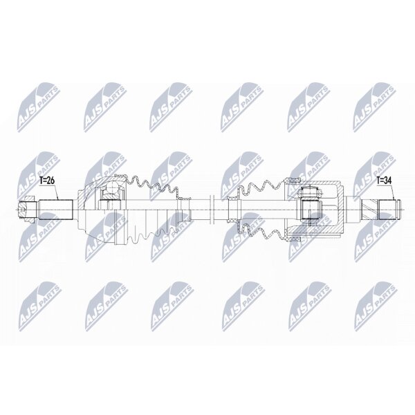 NTY NPW-BM-125 Antriebswelle