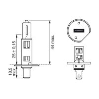 BOSCH 1 987 302 011 Glühlampe, Fernscheinwerfer
