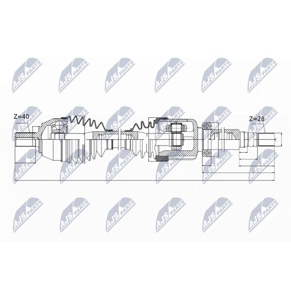 NTY NPW-VV-044 Antriebswelle