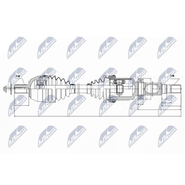 NTY NPW-VV-024 Antriebswelle