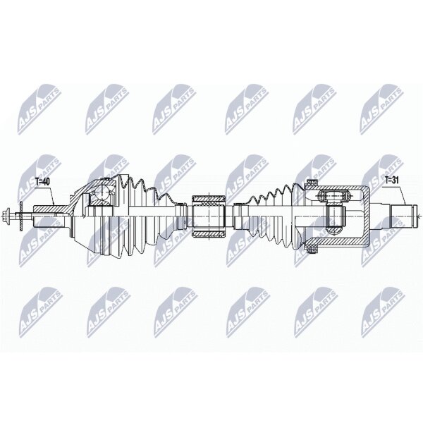 NTY NPW-VV-115 Antriebswelle