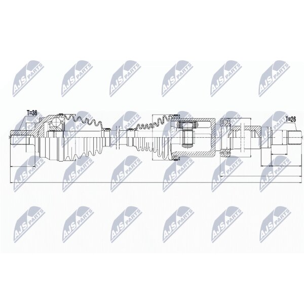 NTY NPW-VV-065 Antriebswelle