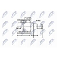 NTY NPW-LR-001 Gelenksatz, Antriebswelle