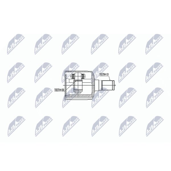 NTY NPW-MZ-047 Gelenksatz, Antriebswelle