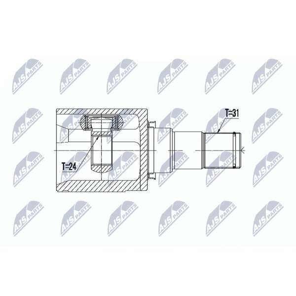NTY NPW-MZ-049 Gelenksatz, Antriebswelle