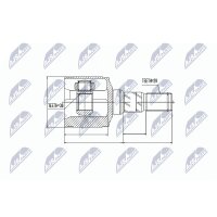 NTY NPW-CH-025 Gelenksatz, Antriebswelle