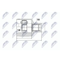 NTY NPW-CH-026 Gelenksatz, Antriebswelle