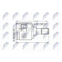 NTY NPW-KA-311 Gelenksatz, Antriebswelle