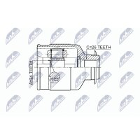 NTY NPW-KA-337 Gelenksatz, Antriebswelle