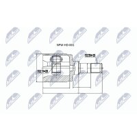 NTY NPW-HD-001 Gelenksatz, Antriebswelle