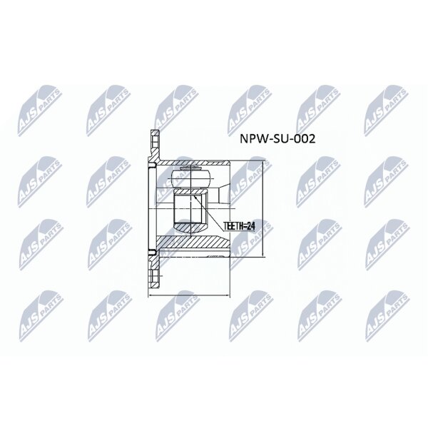 NTY NPW-SU-002 Gelenksatz, Antriebswelle