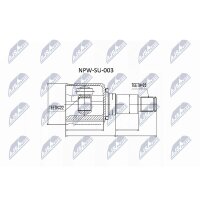 NTY NPW-SU-003 Gelenksatz, Antriebswelle