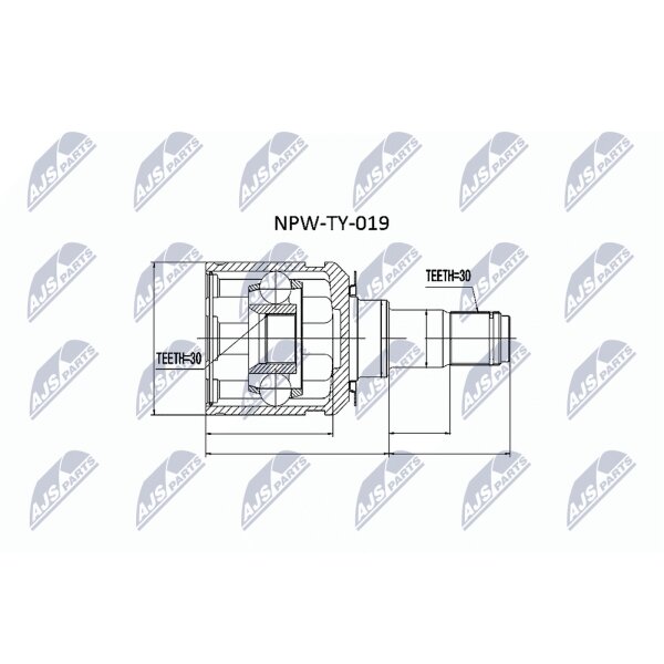 NTY NPW-TY-019 Gelenksatz, Antriebswelle