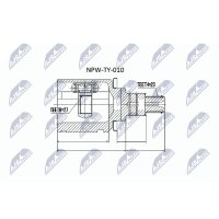 NTY NPW-TY-010 Gelenksatz, Antriebswelle