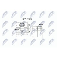 NTY NPW-TY-048 Gelenksatz, Antriebswelle