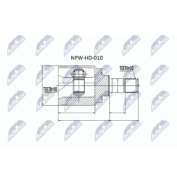 NTY NPW-HD-010 Gelenksatz, Antriebswelle
