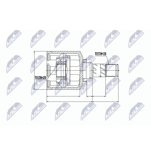 NTY NPW-NS-044 Gelenksatz, Antriebswelle