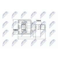 NTY NPW-NS-044 Gelenksatz, Antriebswelle