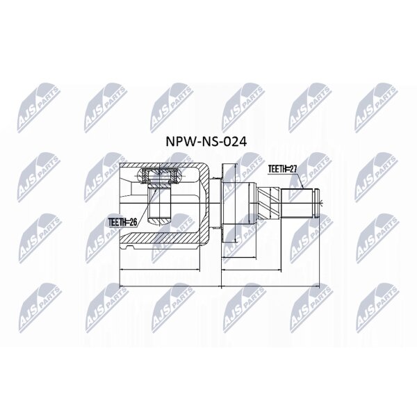 NTY NPW-NS-024 Gelenksatz, Antriebswelle