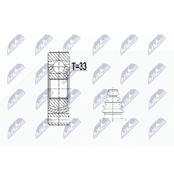 NTY NPW-WW-074 Gelenksatz, Antriebswelle