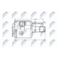 NTY NPW-VV-003 Gelenksatz, Antriebswelle