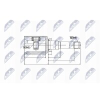 NTY NPW-DW-017 Gelenksatz, Antriebswelle