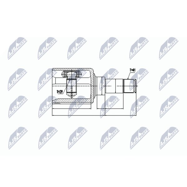 NTY NPW-FR-077 Gelenksatz, Antriebswelle