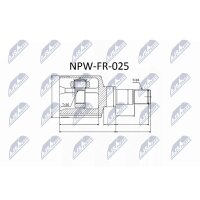 NTY NPW-FR-025 Gelenksatz, Antriebswelle