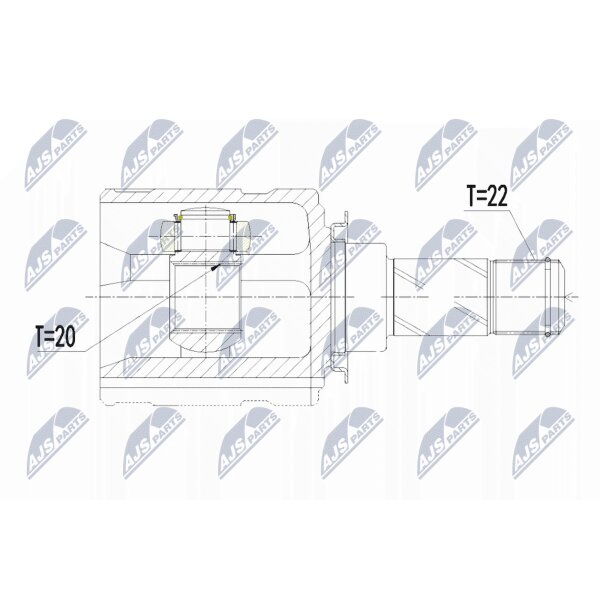 NTY NPW-PL-051 Gelenksatz, Antriebswelle