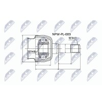 NTY NPW-PL-003 Gelenksatz, Antriebswelle