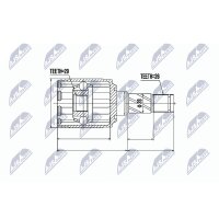 NTY NPW-VV-007 Gelenksatz, Antriebswelle