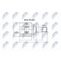 NTY NPW-FR-003 Gelenksatz, Antriebswelle