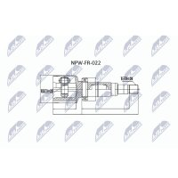 NTY NPW-FR-022 Gelenksatz, Antriebswelle