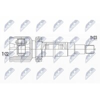 NTY NPW-FR-114 Gelenksatz, Antriebswelle
